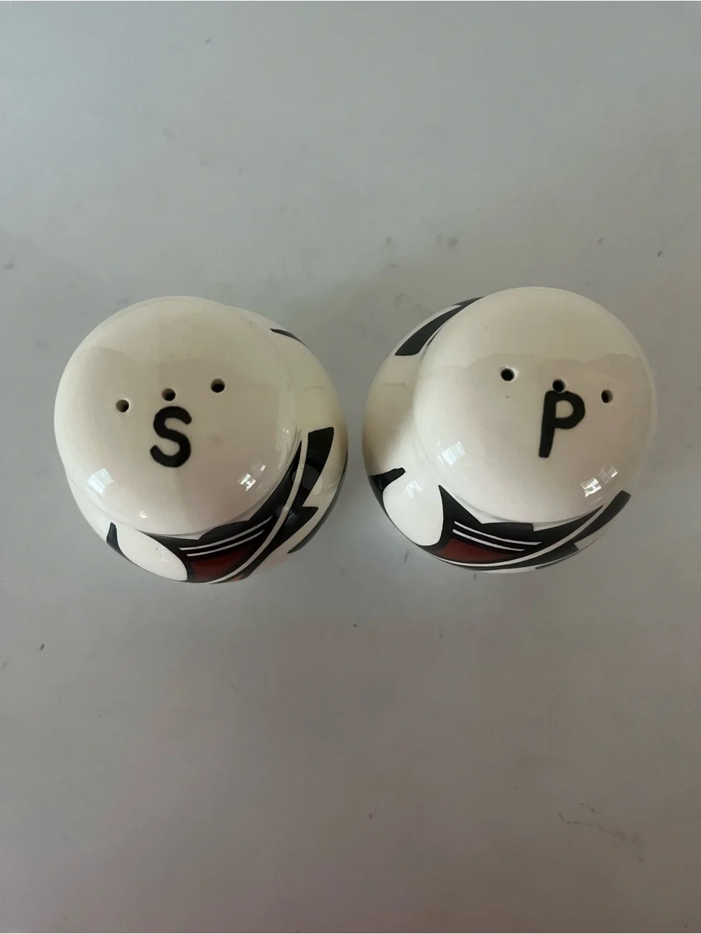 Acoma Ceramic Salt and Pepper Shaker Set from New Mexico